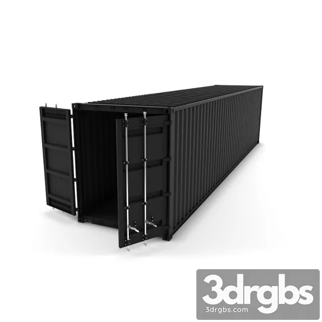 Cargo Container 40 Feet 3D Model Download