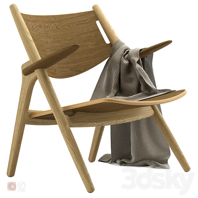 Carhansen – CH28T – Lounge Chair 3D Model