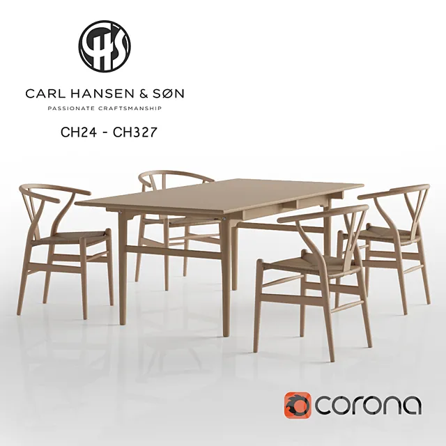 Carl Hansen – CH24-CH327 3DModel Carl Hansen – CH24-CH327 3DModel