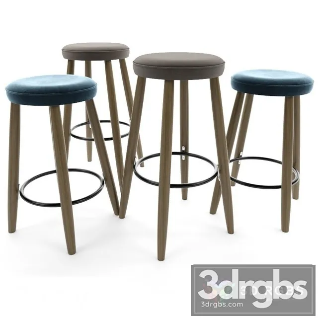 Carl Hansen Son Bar Stool 3D Model Download