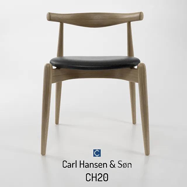 Carl Hansen & Son CH20 3D Model Carl Hansen & Son CH20 3D Model