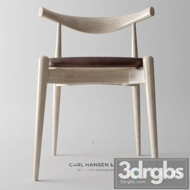 Carl Hansen Son CH20 Elbow Chair 02 3D Model Download