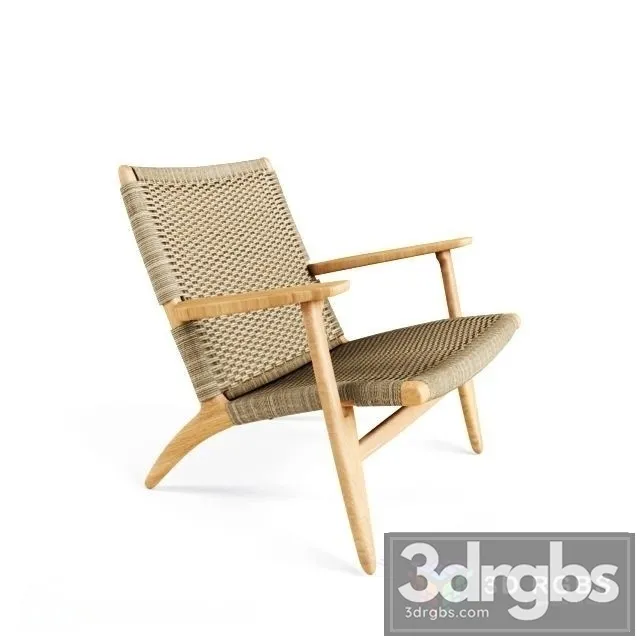 Carl Hansen Son CH25 Lounge Chair 3D Model Download