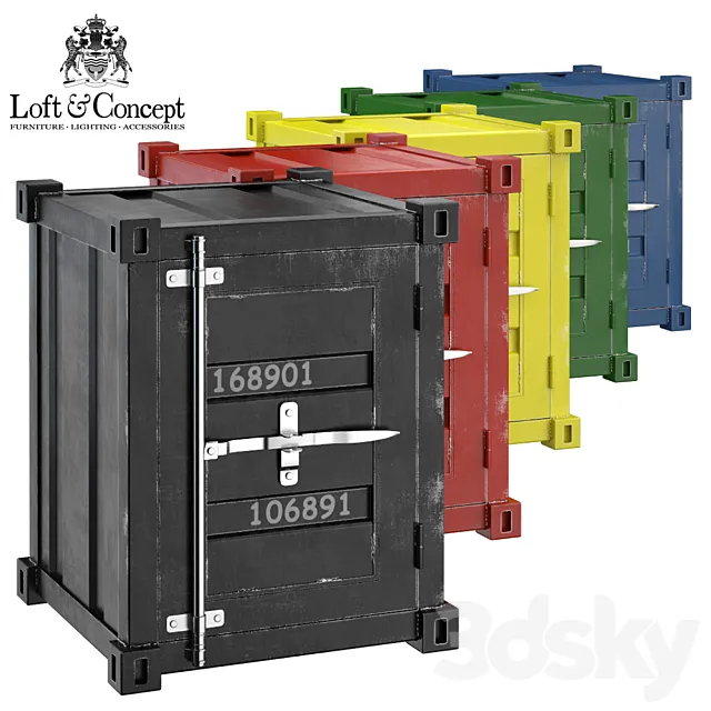 CARLINGUE Sea Container nightstand 3DModel