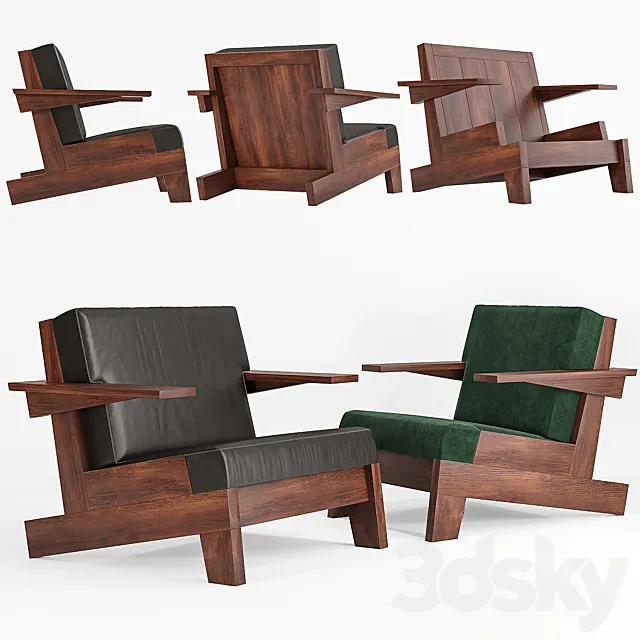 Carlos Motta CJ1 armchair 3DModel Carlos Motta CJ1 armchair 3DModel