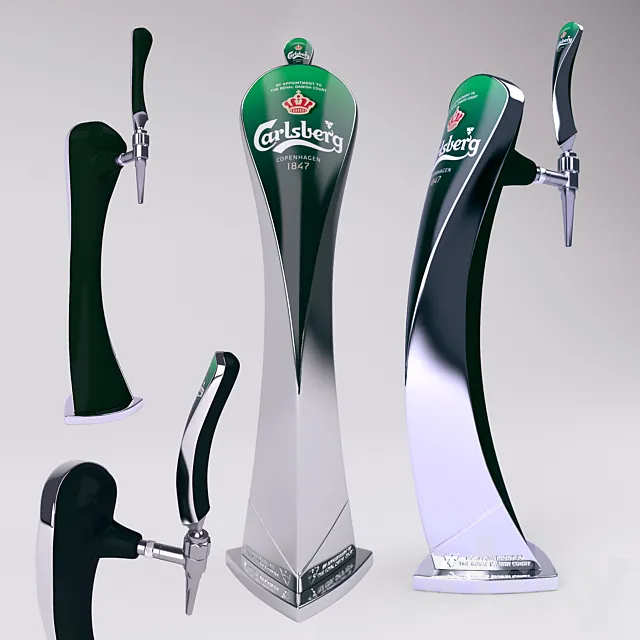 Carlsberg beer tab 3D Model