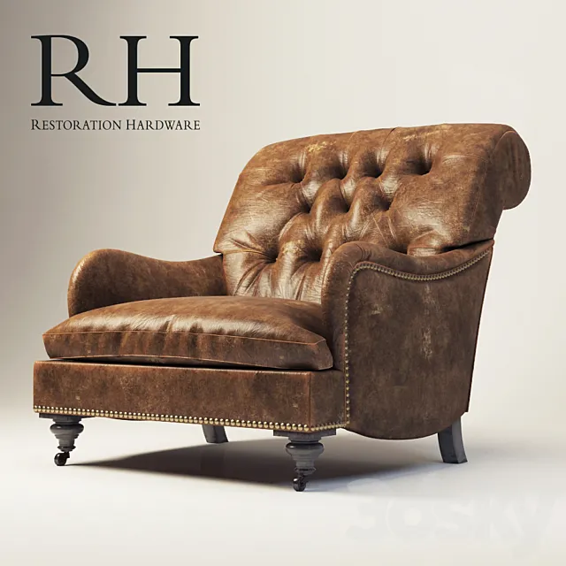 Carlton Leather Club Chair 3DModel