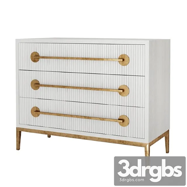 Carlyle three-drawer chest 2 3D Model Download Carlyle three-drawer chest 2 3D Model Download