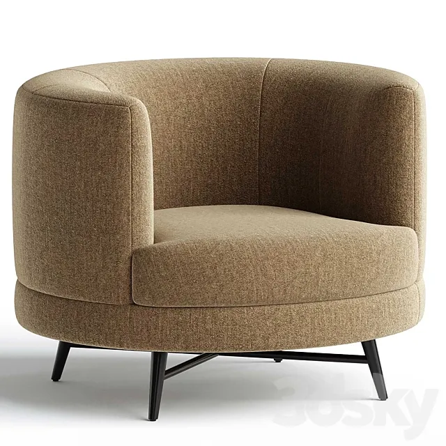 Carmela Swivel Chair 3D Model