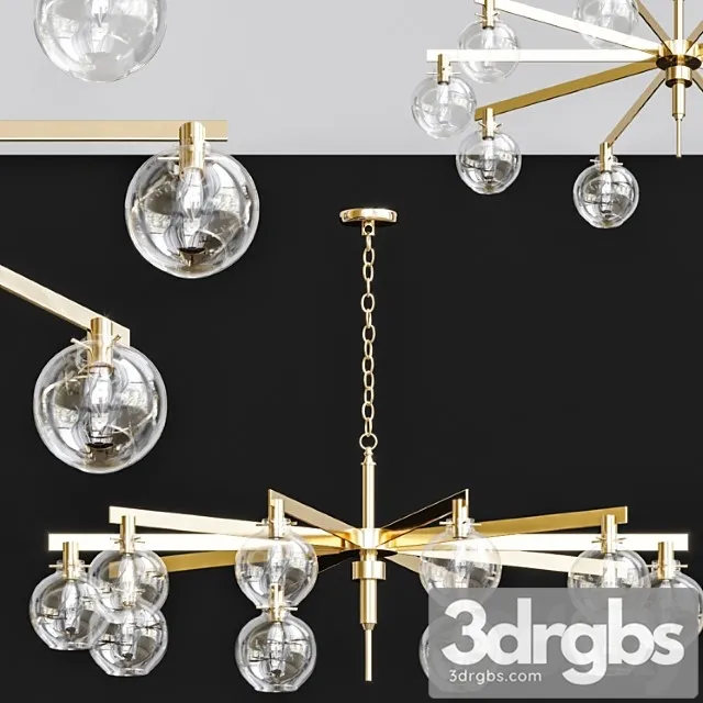 Carmella globe pendant 10 3D Model Download