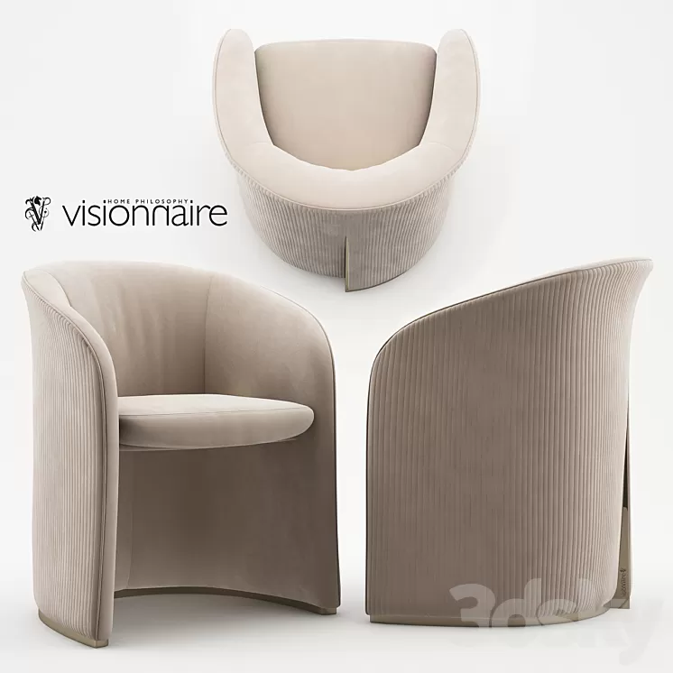 Carmen armchair – Visionnaire Home Philosophy 3D Model Carmen armchair – Visionnaire Home Philosophy 3D Model