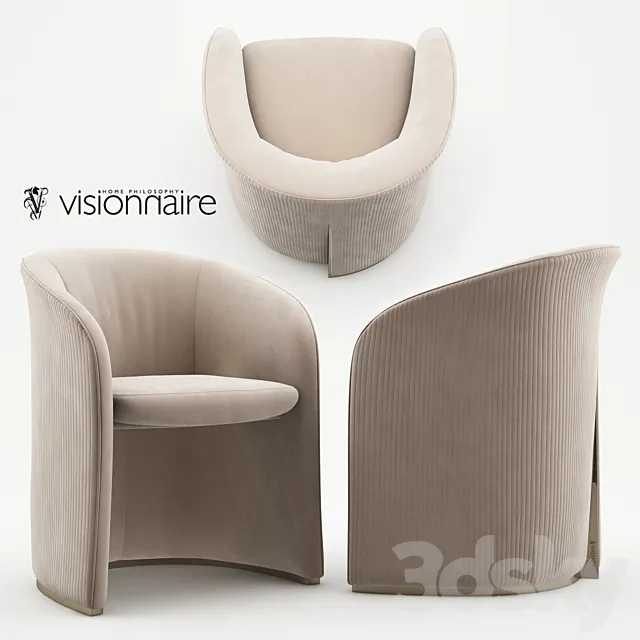 Carmen armchair – Visionnaire Home Philosophy 3DModel