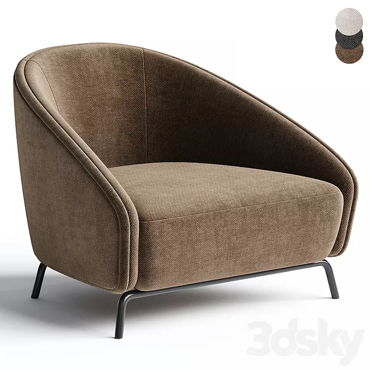 CARNABY | Armchair By PRADDY 3D Model Free Download