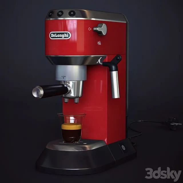Carob coffee maker Delonghi EC 680 R 3D Model
