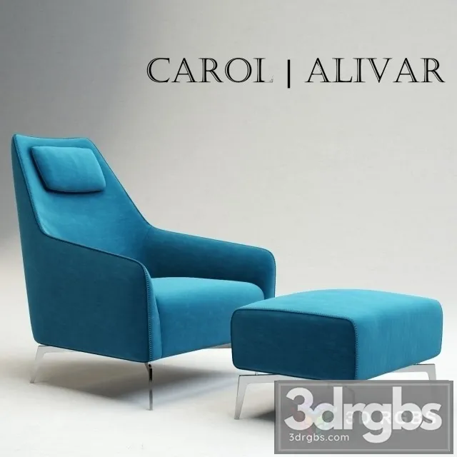 Carol Alivar Armchair 3D Model Download Carol Alivar Armchair 3D Model Download