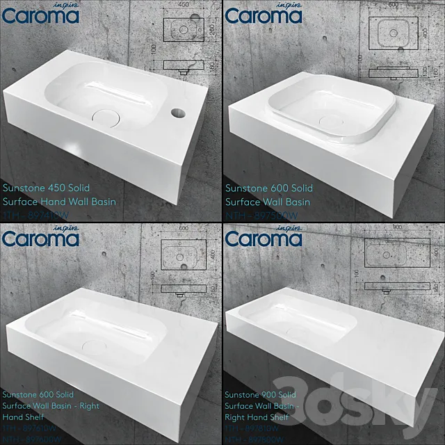 Caroma sunstone collection 3DModel Caroma sunstone collection 3DModel