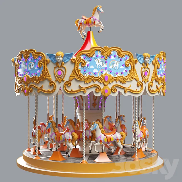 Carousel 3D Model Carousel 3D Model