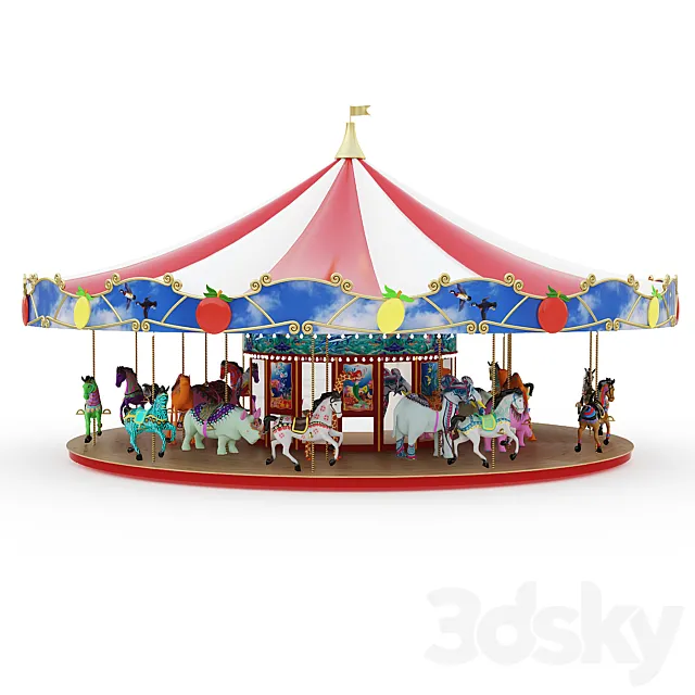 Carousel 3D Model Carousel 3D Model