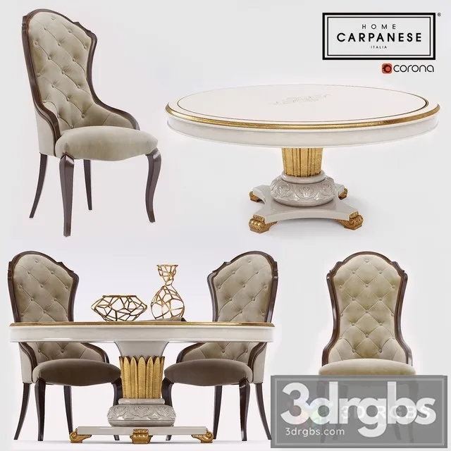 Carpanese Dinner Set 3D Model Download Carpanese Dinner Set 3D Model Download