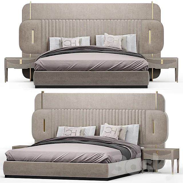 Carpanese Home PAPILLON BED 3DModel Carpanese Home PAPILLON BED 3DModel