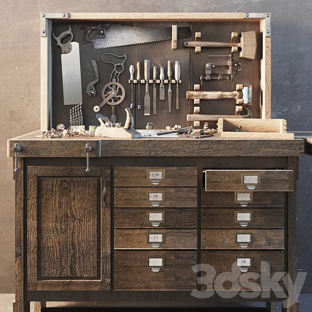 carpenter’s room 3D Model carpenter’s room 3D Model