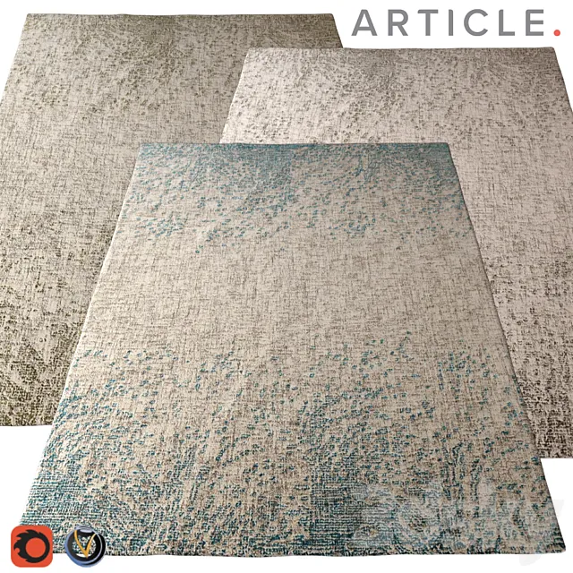 Carpet Article (Splash) 2400х3000 (3 colors) 3D Model Carpet Article (Splash) 2400х3000 (3 colors) 3D Model