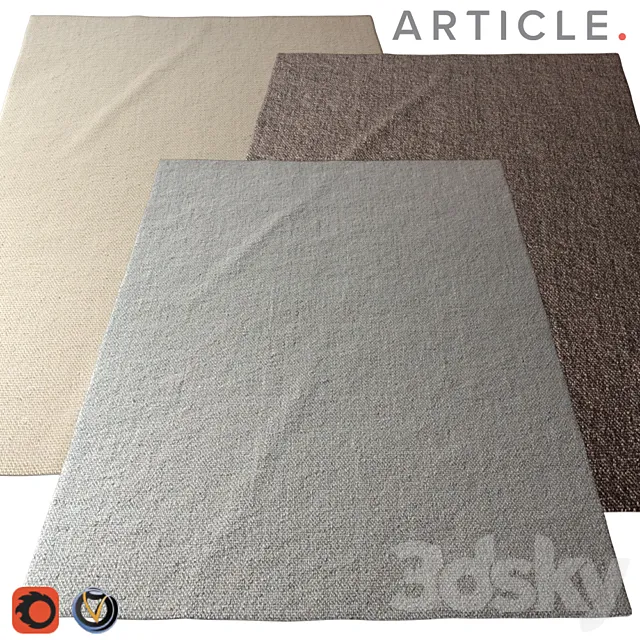 Carpet Article (Texa) 2400х3000 (3 colors) 3D Model Carpet Article (Texa) 2400х3000 (3 colors) 3D Model