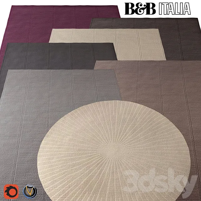 Carpet B & B Italia (Cratis) 2000х3000 (7 colors) 3D Model Carpet B & B Italia (Cratis) 2000х3000 (7 colors) 3D Model