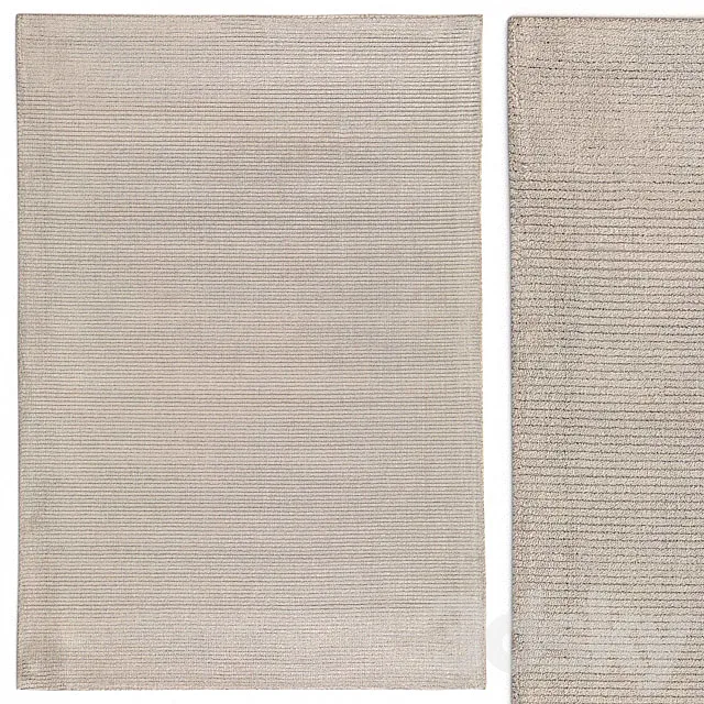 Carpet Benuta Lines Viscose Beige Rug 3D Model Carpet Benuta Lines Viscose Beige Rug 3D Model