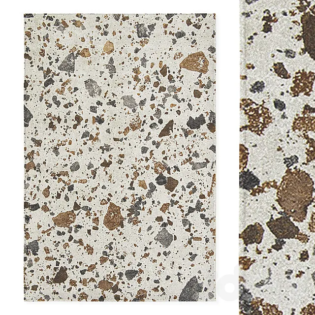 Carpet Calligaris Terrazzo (2 sizes). 3D Model Carpet Calligaris Terrazzo (2 sizes). 3D Model