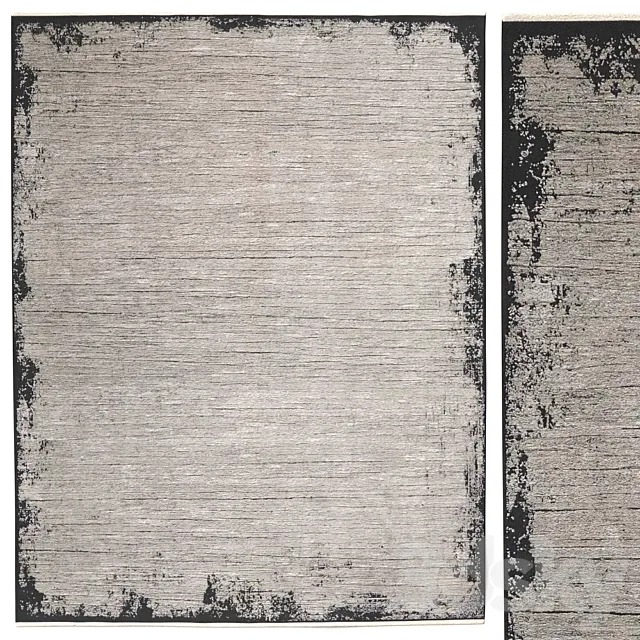 Carpet Calvin Klein Balian CK51 Gray _ Black 3D Model