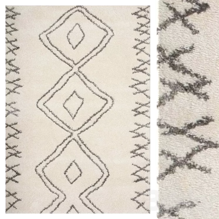 Carpet CarpetVista Berber Shaggy Massin CVD13398 3D Model