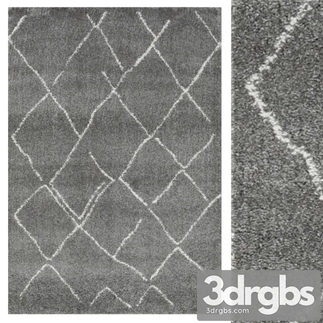 Carpet CarpetVista Shaggy Agadir Gray 3D Model Download