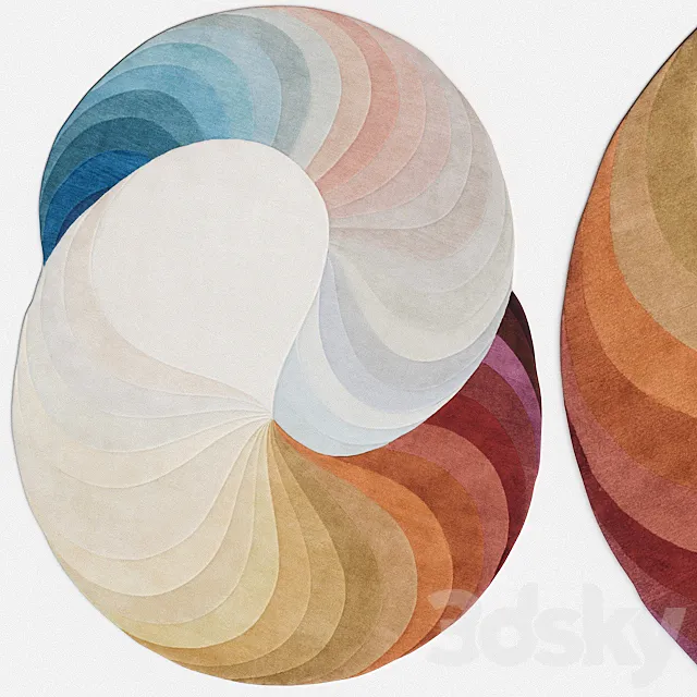 Carpet CC Tapis Slinkie Rug 3D Model Carpet CC Tapis Slinkie Rug 3D Model