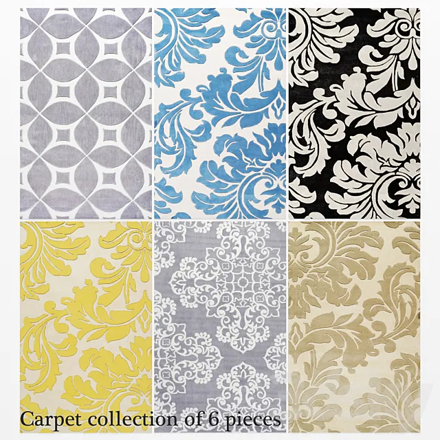 Carpet Collection 6 pcs. 3DModel