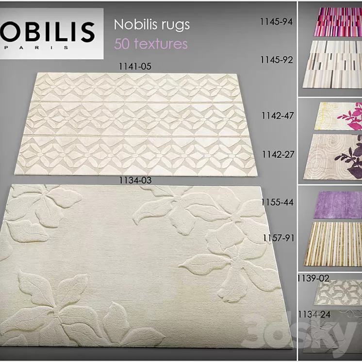Carpet collection Nobilis 3D Model Carpet collection Nobilis 3D Model