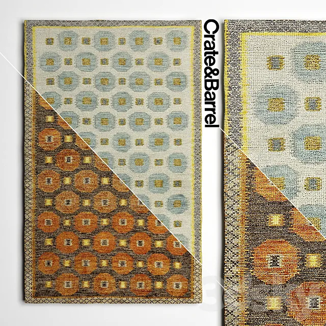 Carpet Crate and Barrel Series Alvy 3D Model Carpet Crate and Barrel Series Alvy 3D Model