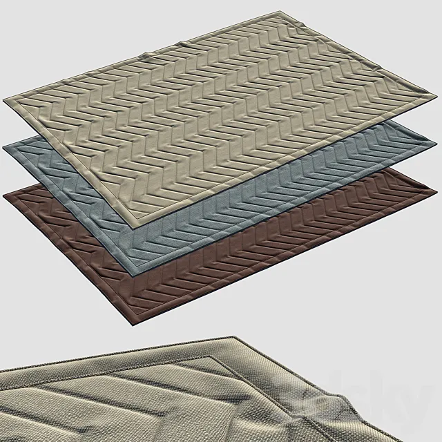 Carpet Cucumbers Zig-Zag 3DModel Carpet Cucumbers Zig-Zag 3DModel