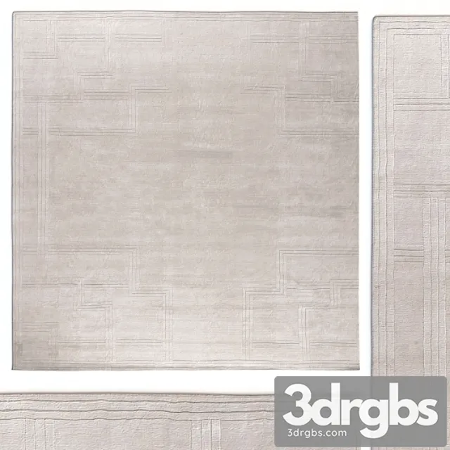 Carpet DorisLeslie Blau Oversized Contemporary Rug 3D Model Download