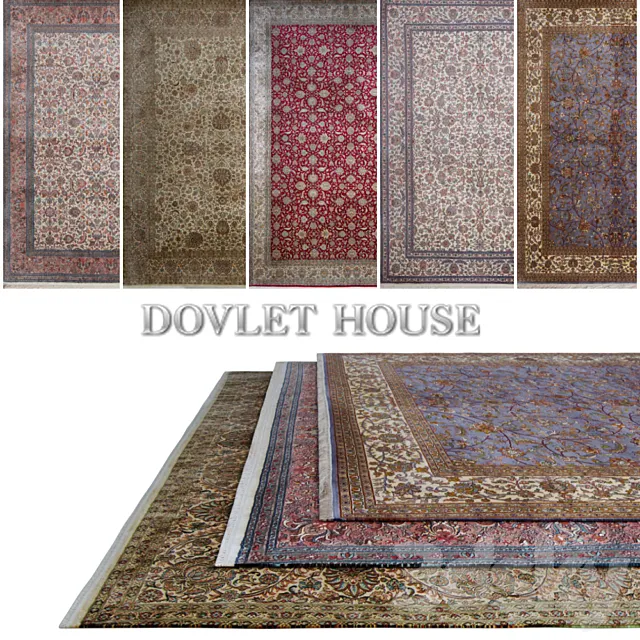 carpet DOVLET HOUSE Carpets 5 pieces (part 89) 3D Model carpet DOVLET HOUSE Carpets 5 pieces (part 89) 3D Model