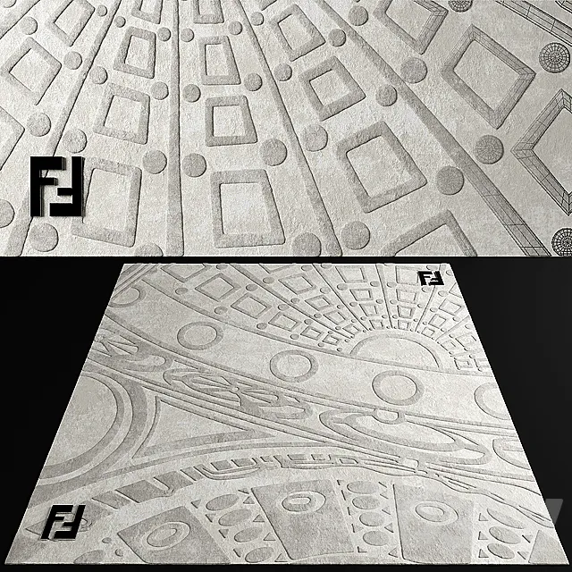 Carpet Fendi 3DModel Carpet Fendi 3DModel