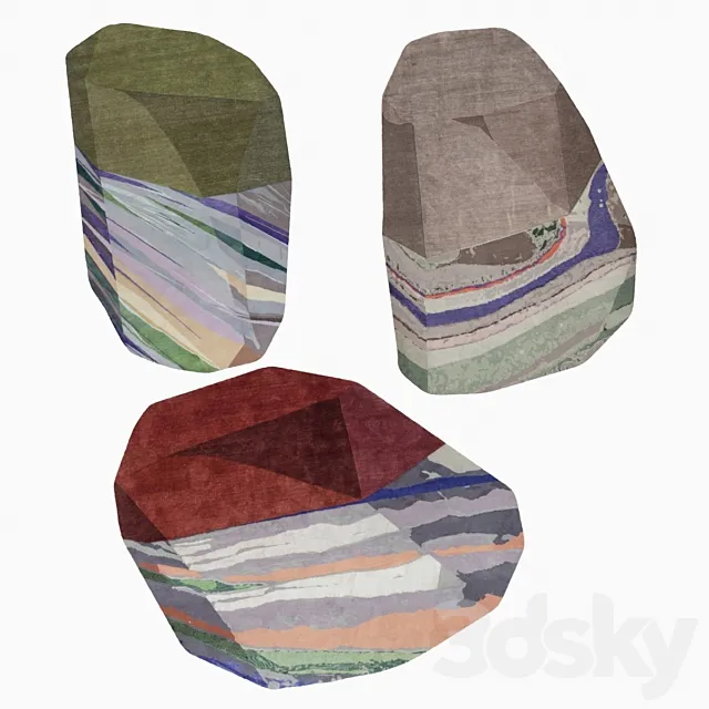 Carpet Fordite by cc-tapis 3D Model Carpet Fordite by cc-tapis 3D Model