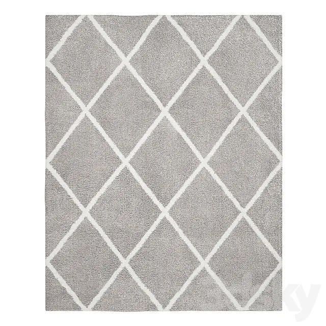 Carpet gold shaggy 3DModel