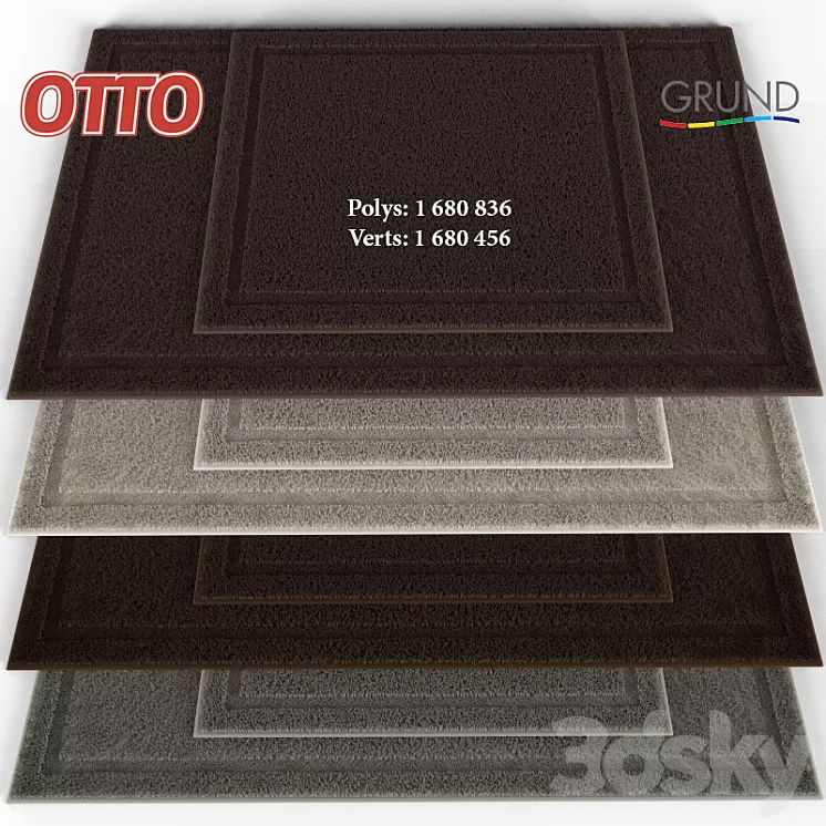 Carpet in the bathroom DANTE 3D Model