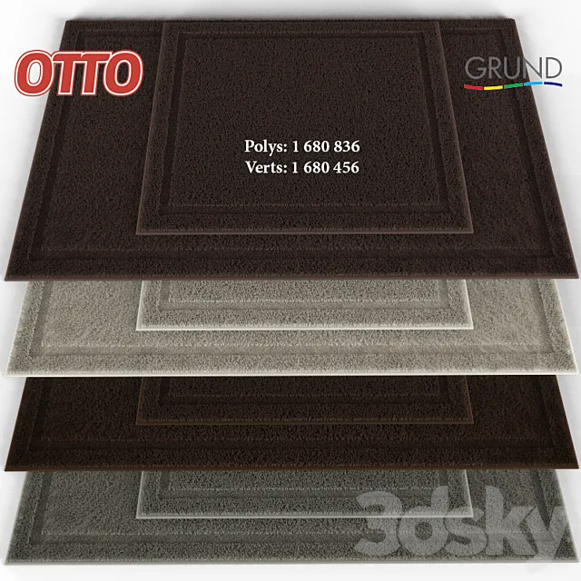 Carpet in the bathroom DANTE 3DModel Carpet in the bathroom DANTE 3DModel