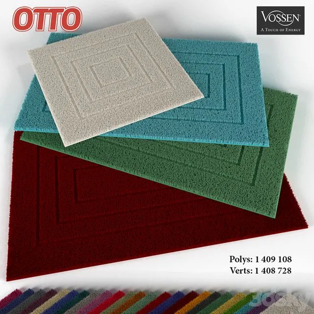 Carpet in the bathroom FEELING 3D Model Carpet in the bathroom FEELING 3D Model