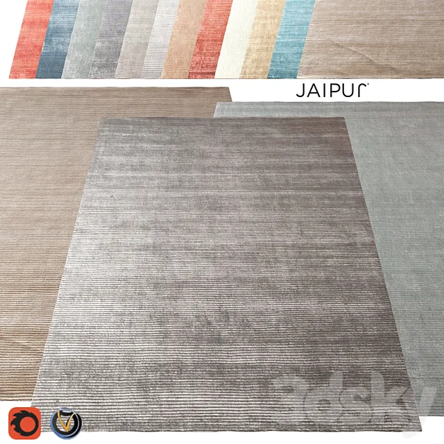Carpet Jaipur 2400h3000 (13 colors) 3D Model Carpet Jaipur 2400h3000 (13 colors) 3D Model
