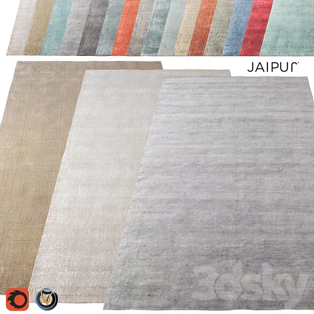 Carpet Jaipur (Konstrukt) 1500h2400 (16 colors) 3D Model Carpet Jaipur (Konstrukt) 1500h2400 (16 colors) 3D Model