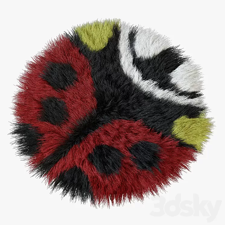 Carpet Ladybird children 3D Model