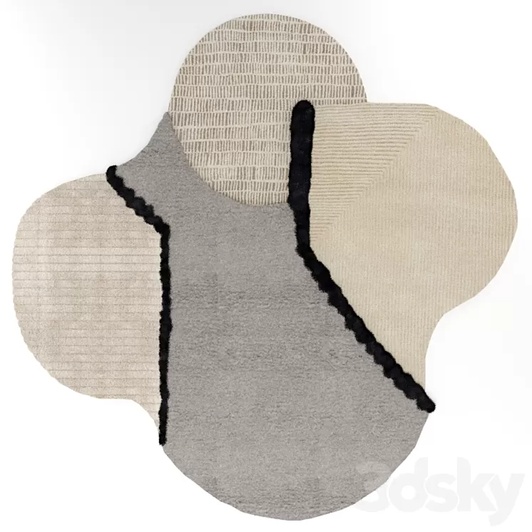 Carpet LUNAR ADDICTION square by CC TAPIS 3D Model Carpet LUNAR ADDICTION square by CC TAPIS 3D Model